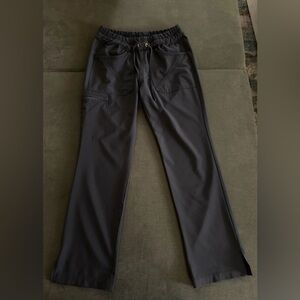 Cherokee Scrub Pants Petite XS Gray Drawstring Cargo Medical Nurse Workwear